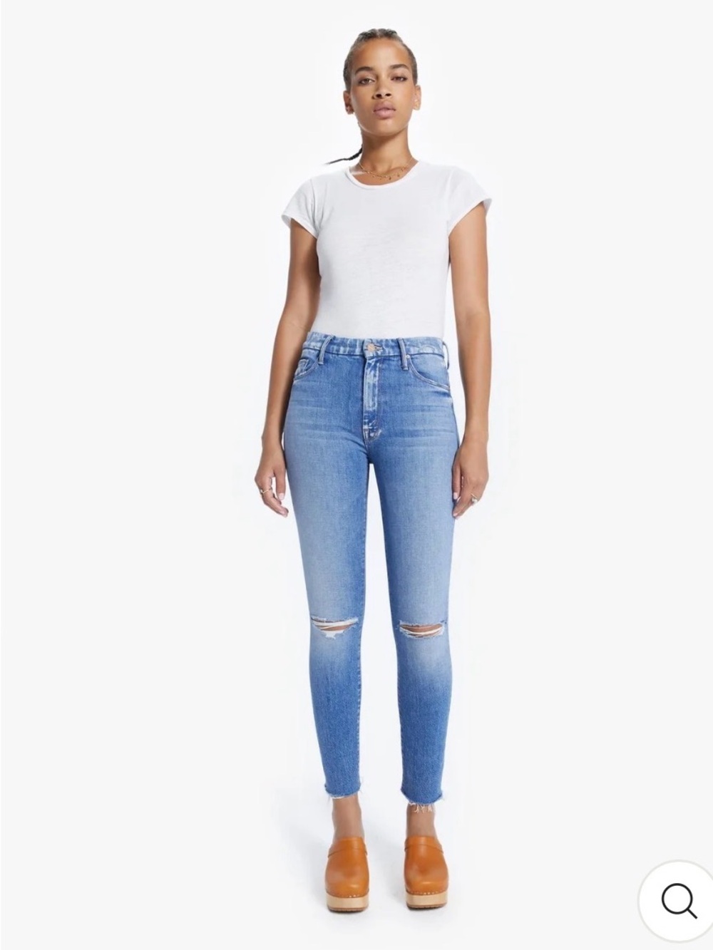 Mother Denim - High Waisted Looker Ankle Fray in Spice it Up